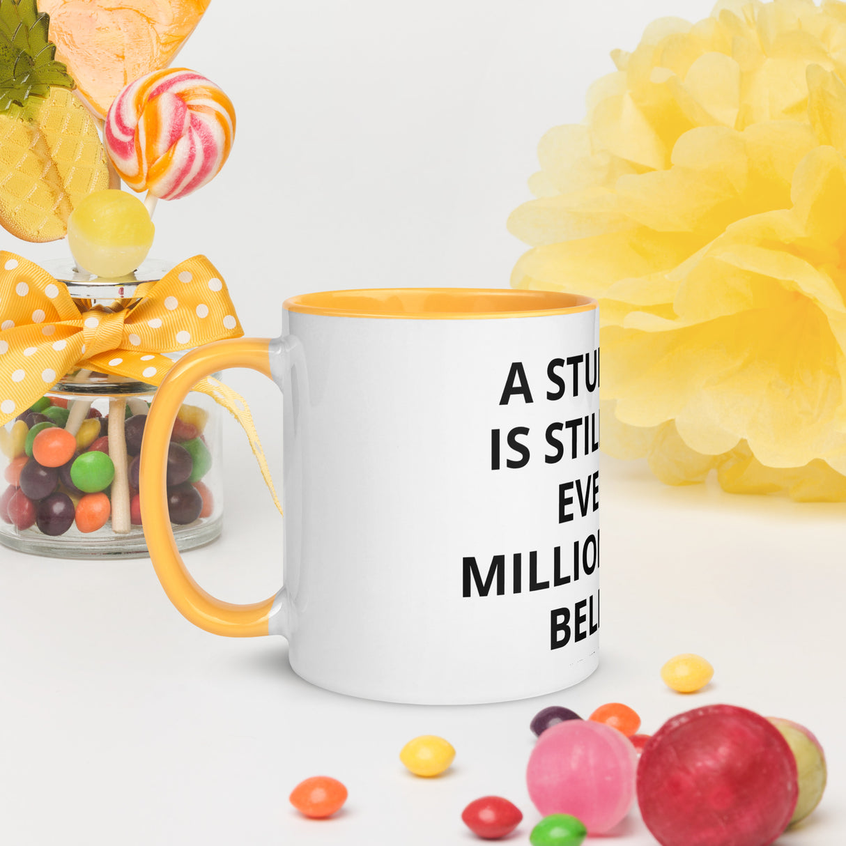 STUPID IDEA Mug with Color Inside