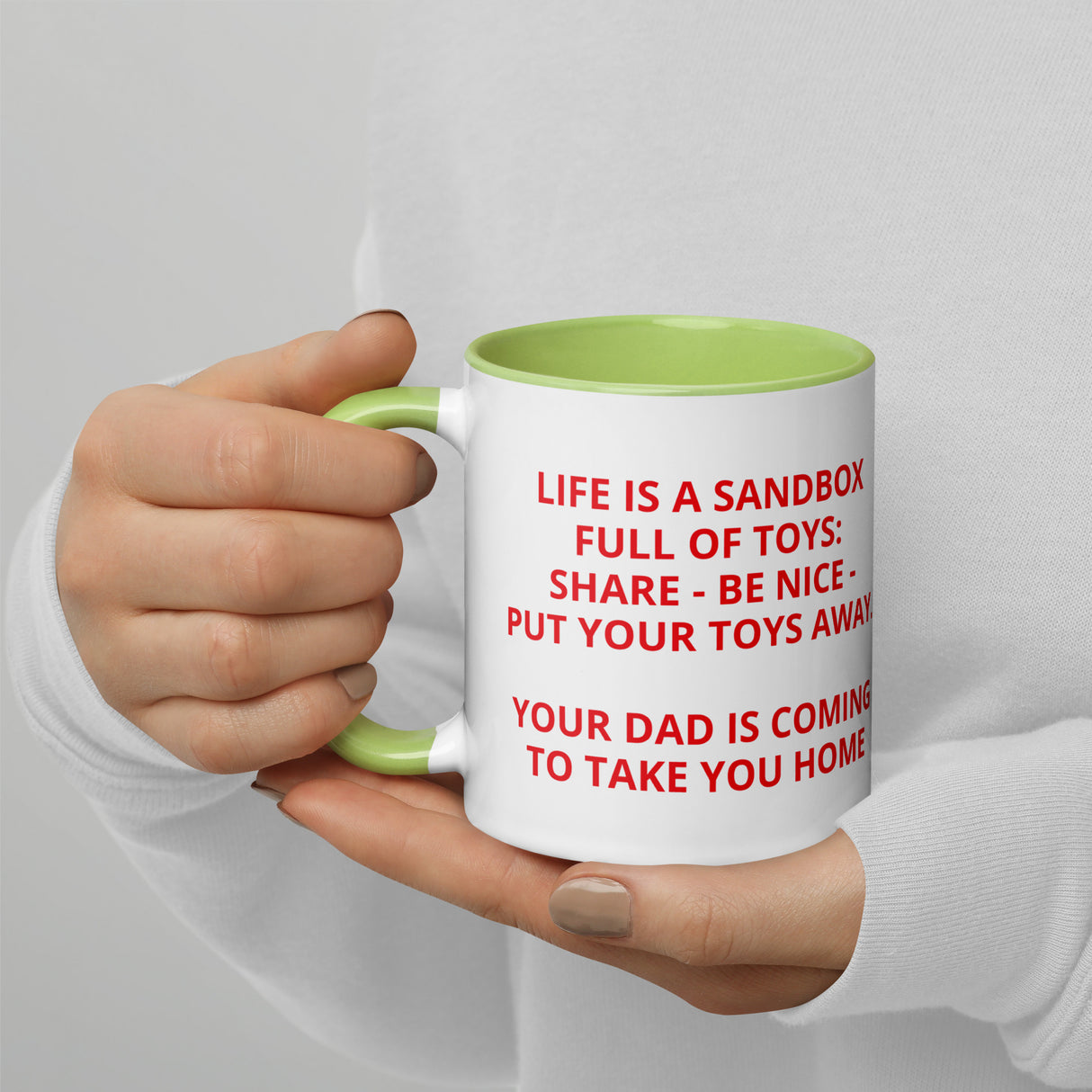 SANDBOX BULLY Mug with Color Inside