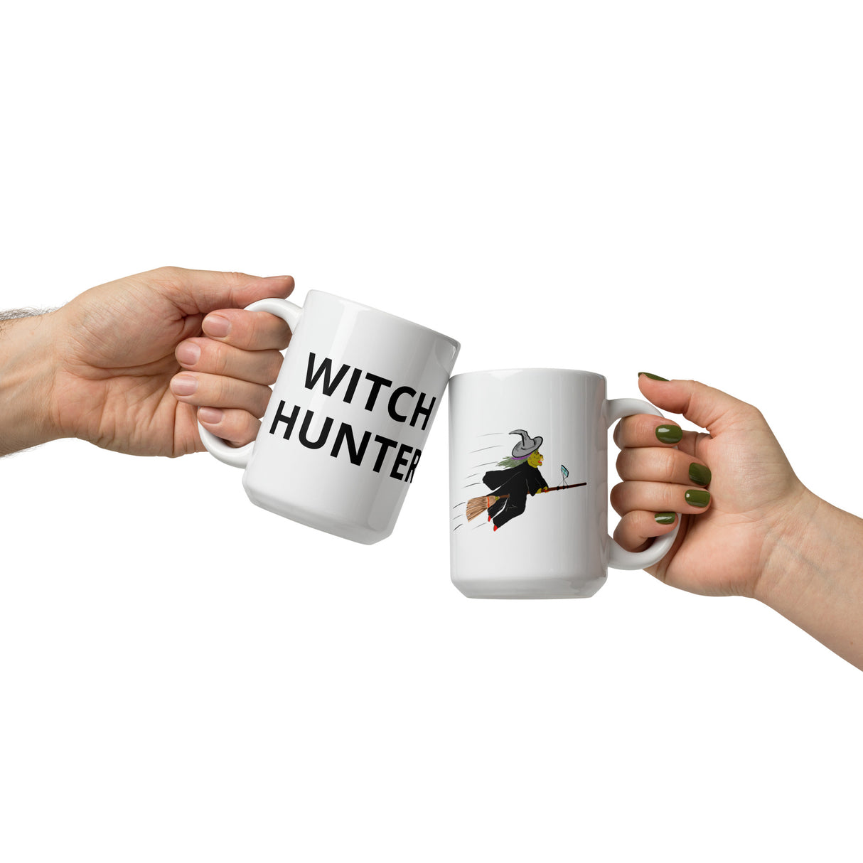WITCH HUNTER White glossy mug