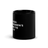 HAIRY LEGS BLACK MUG