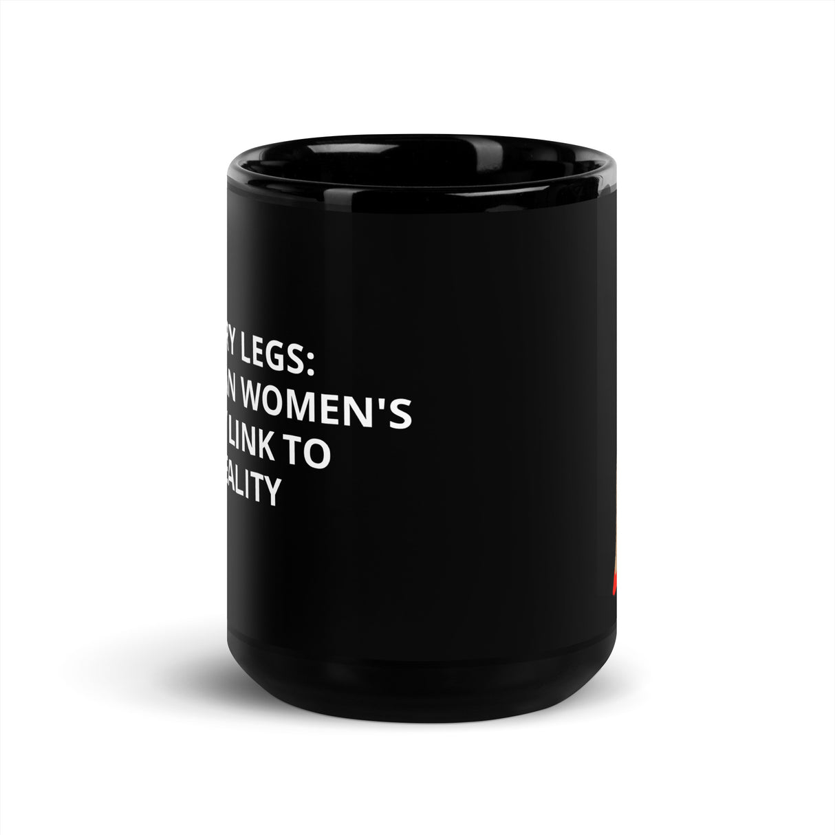 HAIRY LEGS BLACK MUG