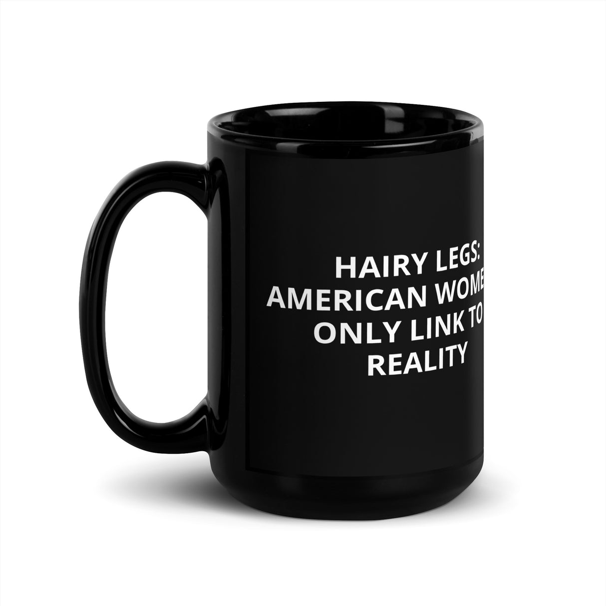 HAIRY LEGS BLACK MUG