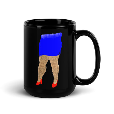 HAIRY LEGS BLACK MUG