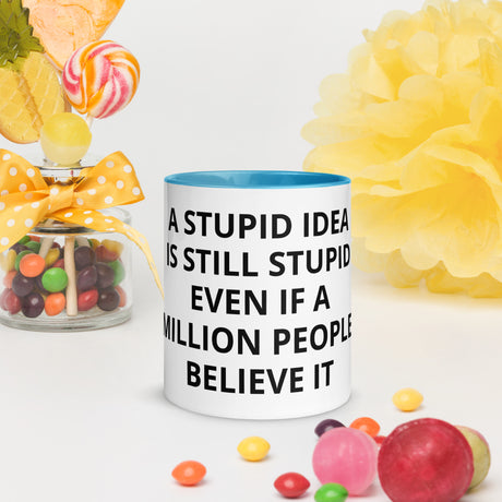 STUPID IDEA Mug with Color Inside