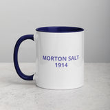 MORTON SALT GIRL Mug with Color Inside