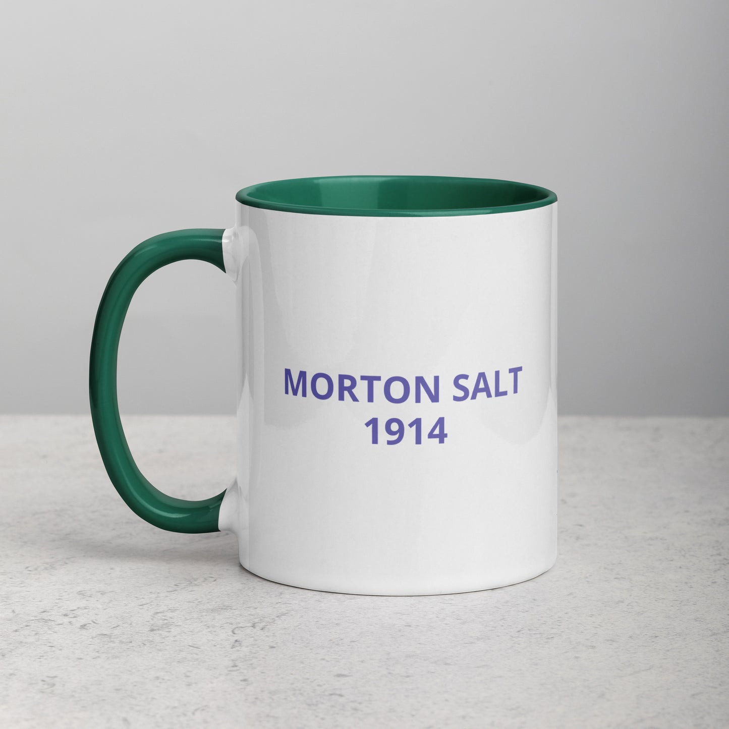 MORTON SALT GIRL Mug with Color Inside
