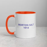 MORTON SALT GIRL Mug with Color Inside