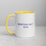 MORTON SALT GIRL Mug with Color Inside