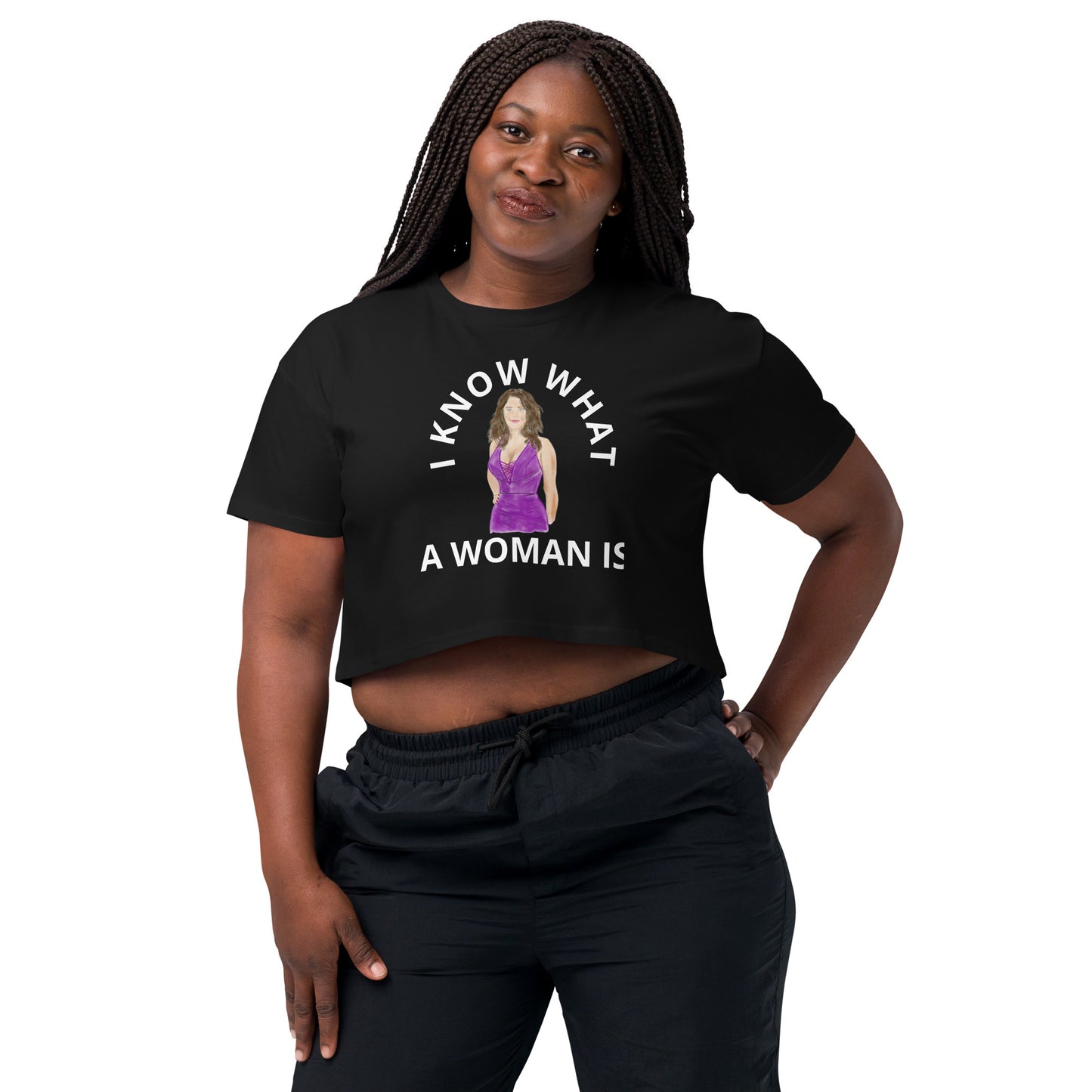 I Know What A Woman Is Crop Top