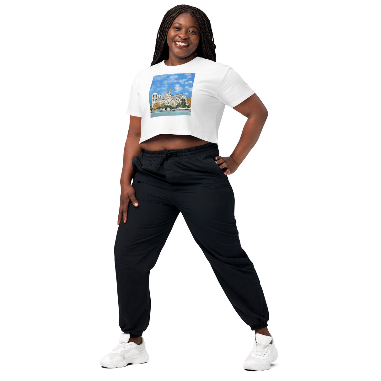 NOTRE DAME WOMEN'S CROP TOP