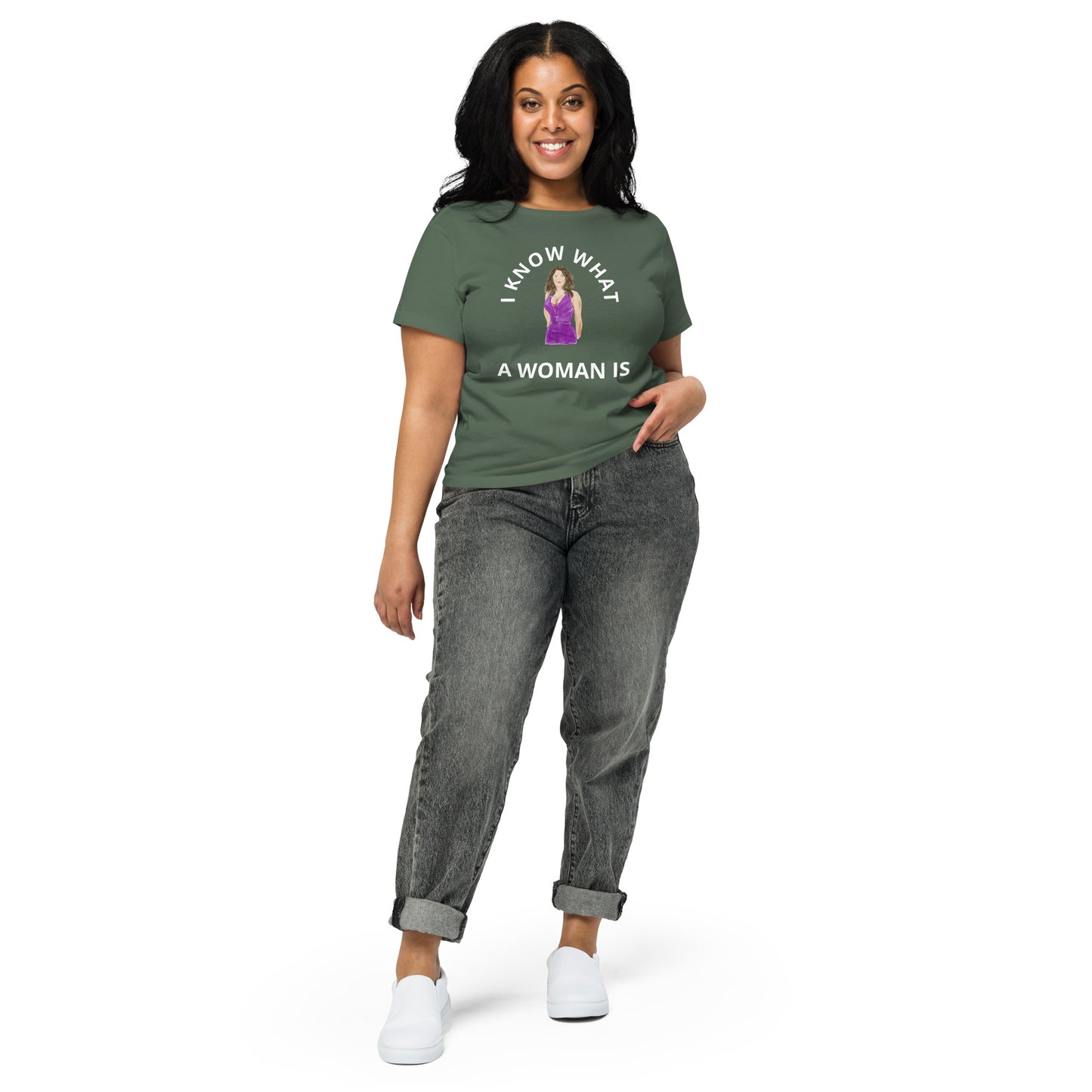 I Know What A Woman Is High-waisted T-shirt