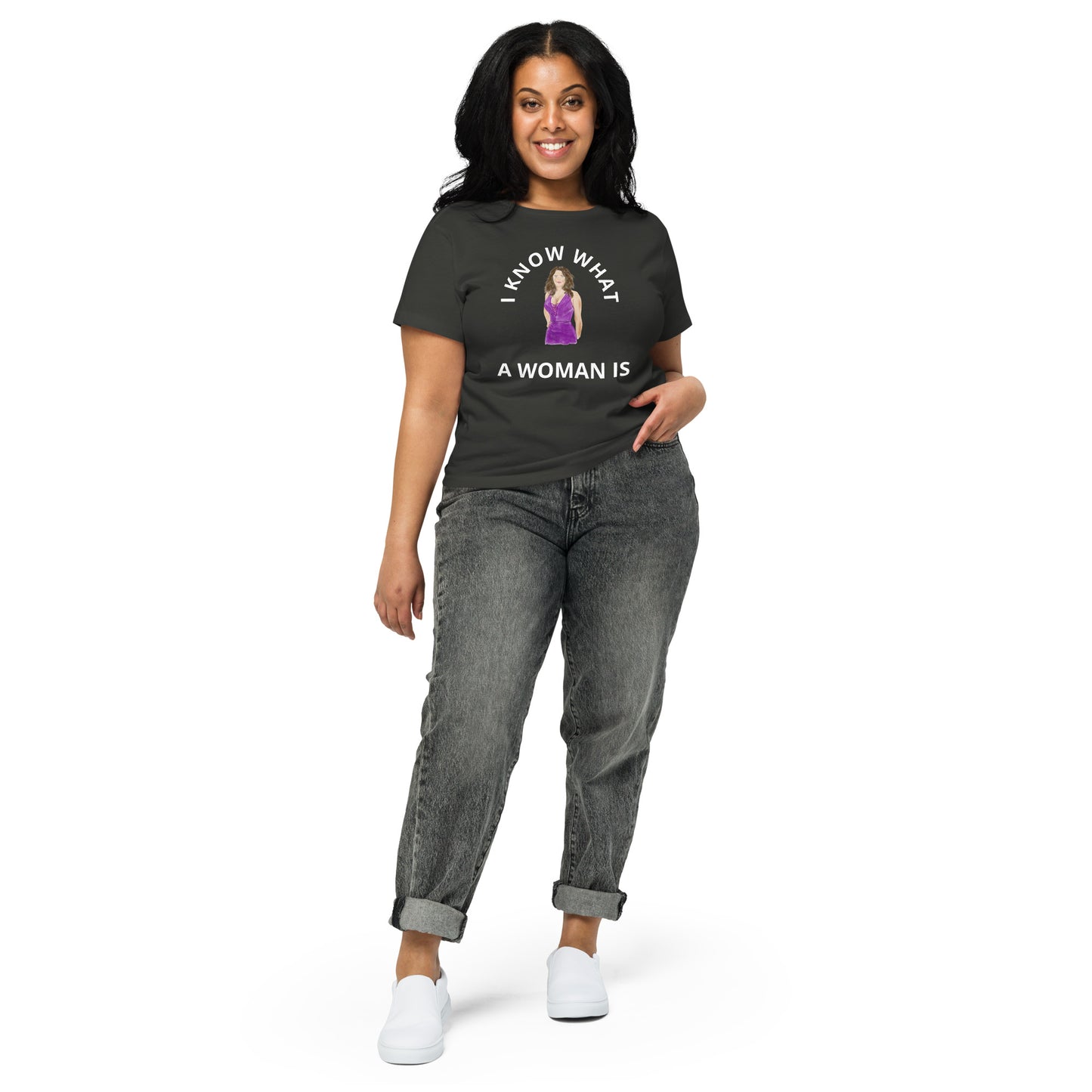 I Know What A Woman Is High-waisted T-shirt