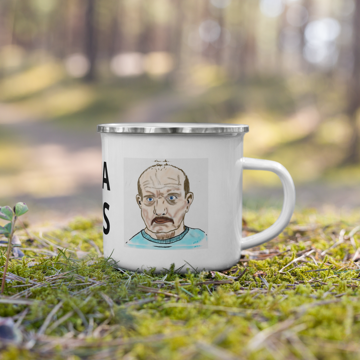 Grandpa Grumps Enamel Mug